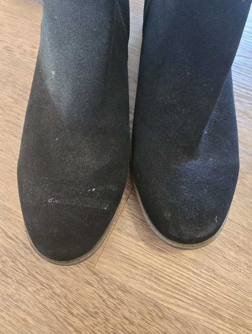 White Mountain Black Suede Ankle Boots Bootie Women’s Size 10